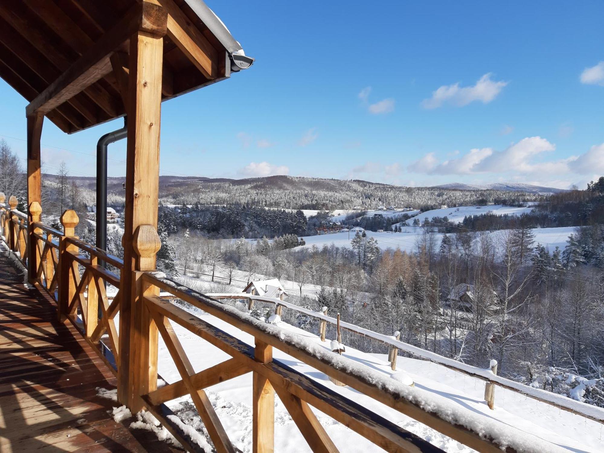 Chata W Bieszczadzie Apartamenty I Domki Z Sauna Bieszczady Polańczyk Exteriör bild