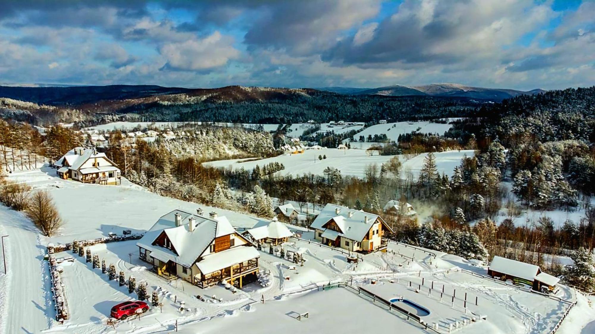 Chata W Bieszczadzie Apartamenty I Domki Z Sauna Bieszczady Polańczyk Exteriör bild